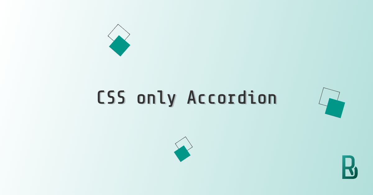 CSS only accordion