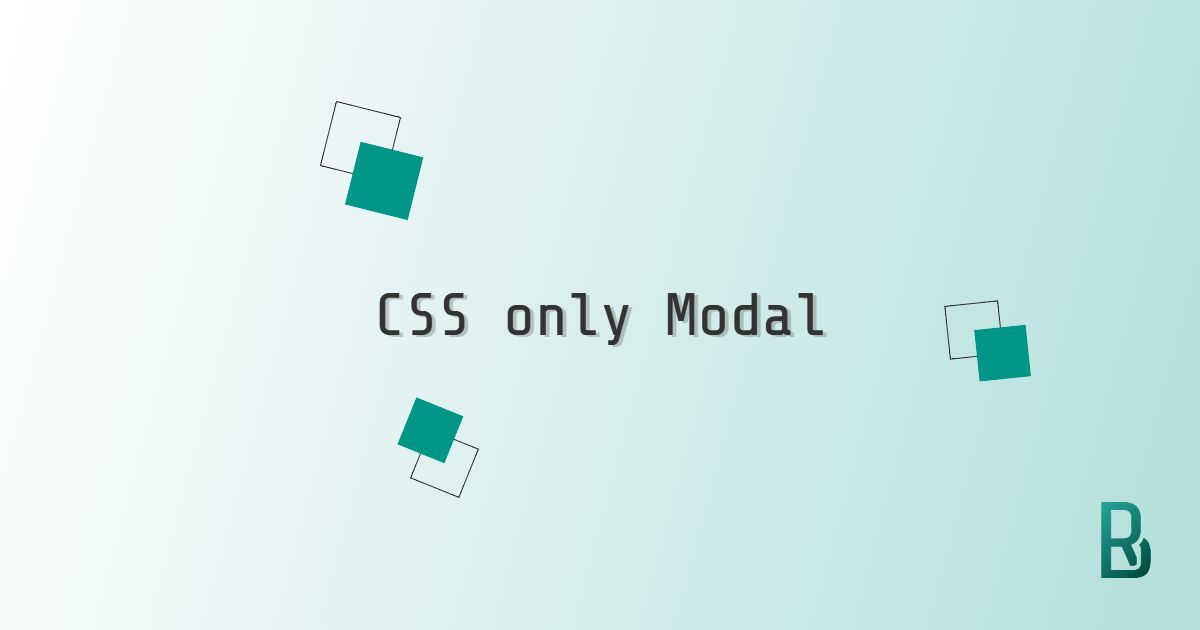 CSS only modal