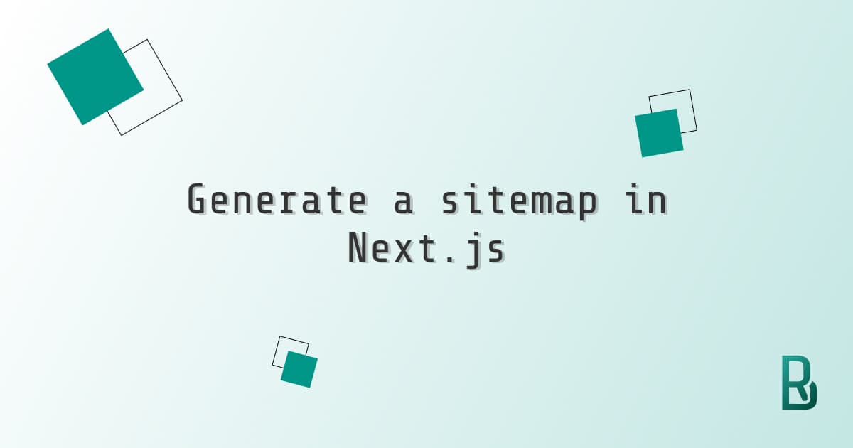 Generate a sitemap in Next.js