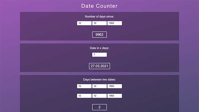date counter