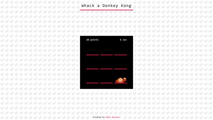 whack a donkey kong